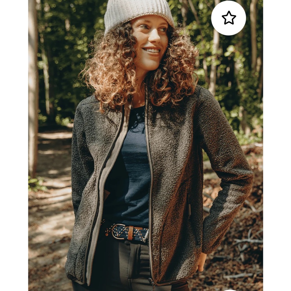 AÇAÍ The Outdoor Full Zip Fleece, color: fossil